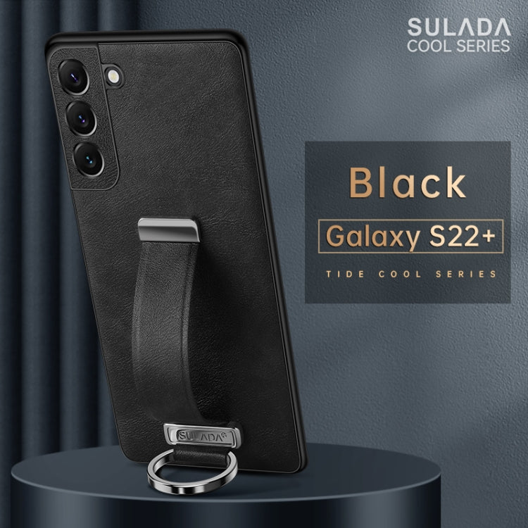 For Samsung Galaxy S22+ 5G SULADA Cool Series PC + Leather Texture Skin Feel Shockproof Phone Case