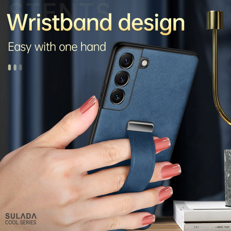 For Samsung Galaxy S22+ 5G SULADA Cool Series PC + Leather Texture Skin Feel Shockproof Phone Case