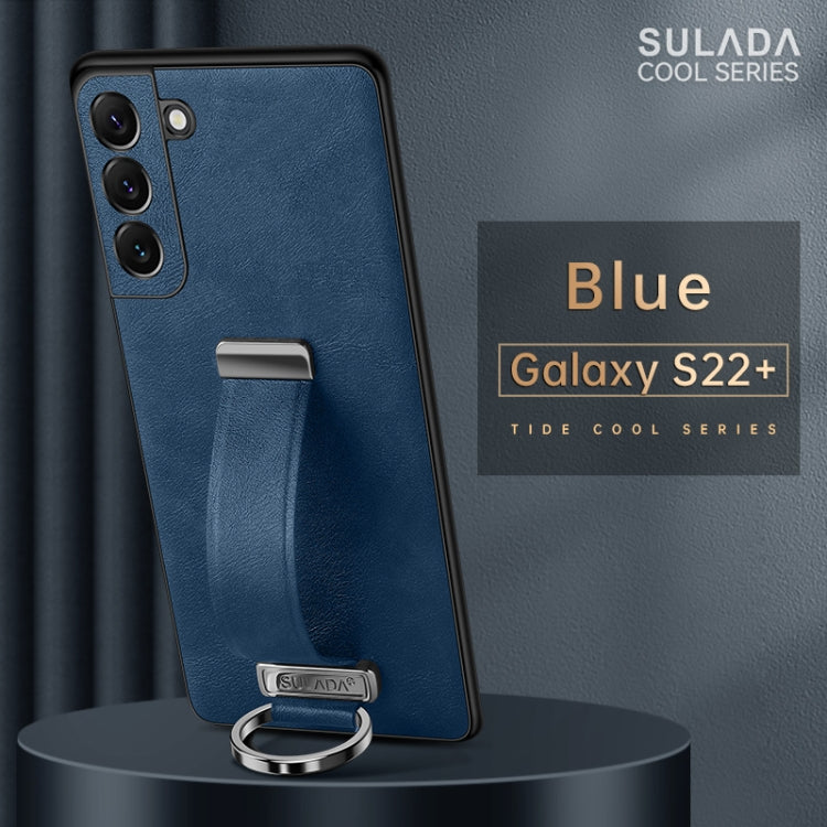 For Samsung Galaxy S22+ 5G SULADA Cool Series PC + Leather Texture Skin Feel Shockproof Phone Case