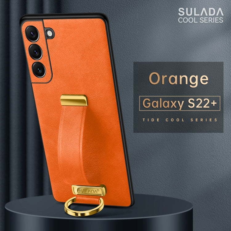 For Samsung Galaxy S22+ 5G SULADA Cool Series PC + Leather Texture Skin Feel Shockproof Phone Case