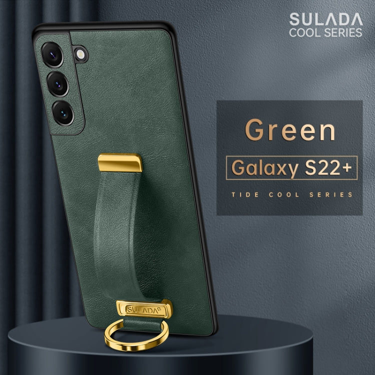 For Samsung Galaxy S22+ 5G SULADA Cool Series PC + Leather Texture Skin Feel Shockproof Phone Case