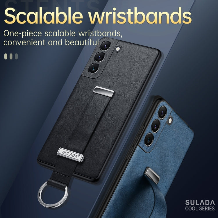 For Samsung Galaxy S22+ 5G SULADA Cool Series PC + Leather Texture Skin Feel Shockproof Phone Case