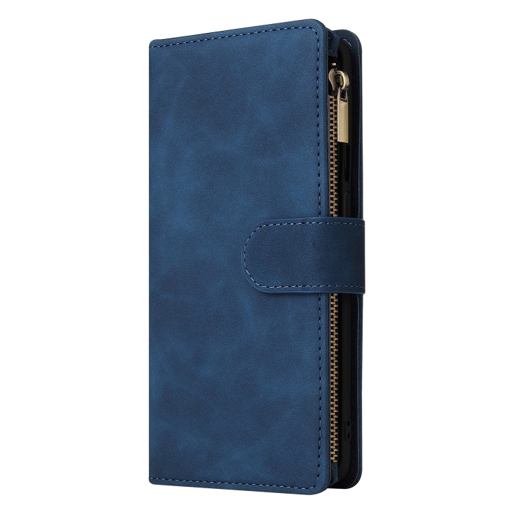 For OnePlus 9 Pro Multifunctional Frosted Zipper Wallet Leather Phone Case
