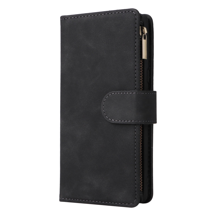 For Google Pixel 7 5G Multifunctional Frosted Zipper Wallet Leather Phone Case
