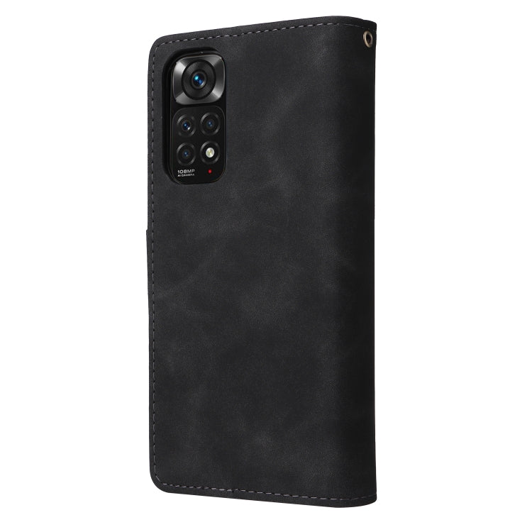 For Xiaomi Redmi Note 11 Pro International Multifunctional Frosted Zipper Wallet Leather Phone Case