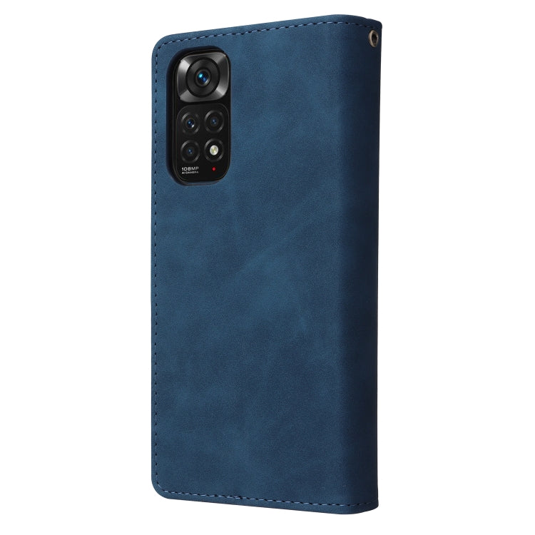 For Xiaomi Redmi Note 11 Pro International Multifunctional Frosted Zipper Wallet Leather Phone Case