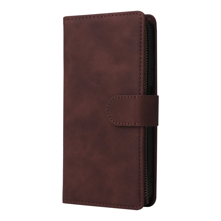 For Xiaomi Redmi Note 11 Pro International Multifunctional Frosted Zipper Wallet Leather Phone Case
