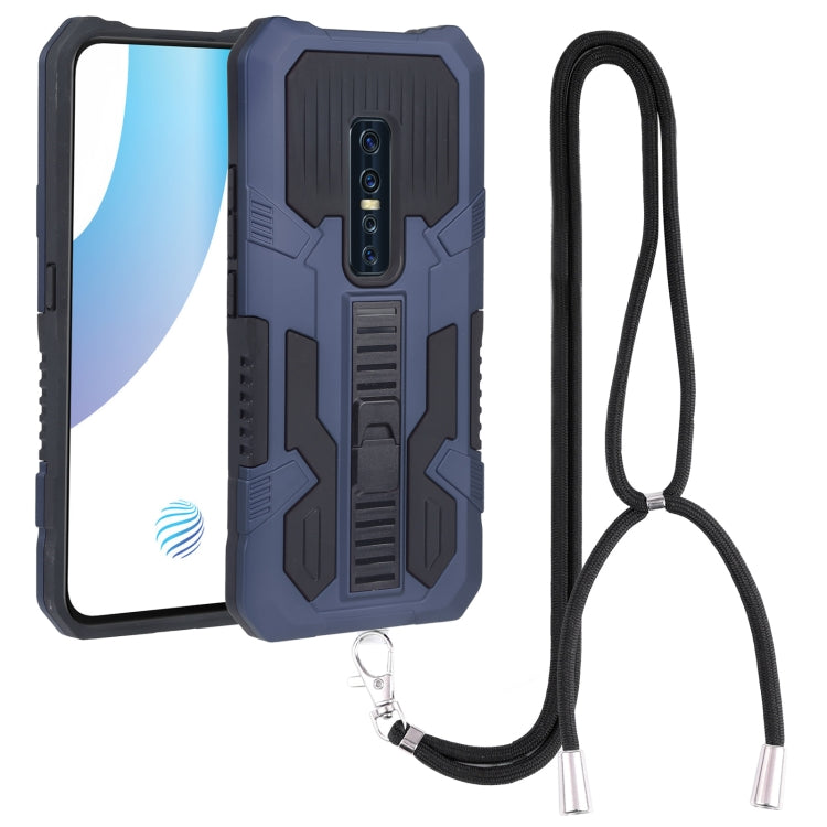 For vivo V17 Pro Vanguard Lanyard Kickstand TPU + PC Phone Case
