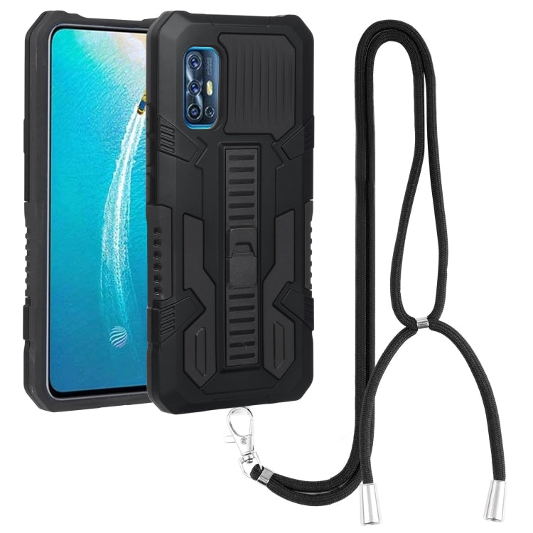 For vivo V19 Indonesia Vanguard Lanyard Kickstand TPU + PC Phone Case