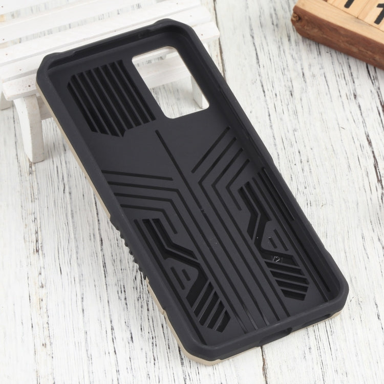 For vivo V21 Vanguard Lanyard Kickstand TPU + PC Phone Case