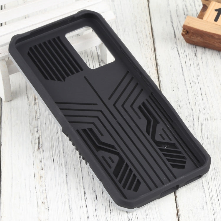 For vivo V21 Vanguard Lanyard Kickstand TPU + PC Phone Case