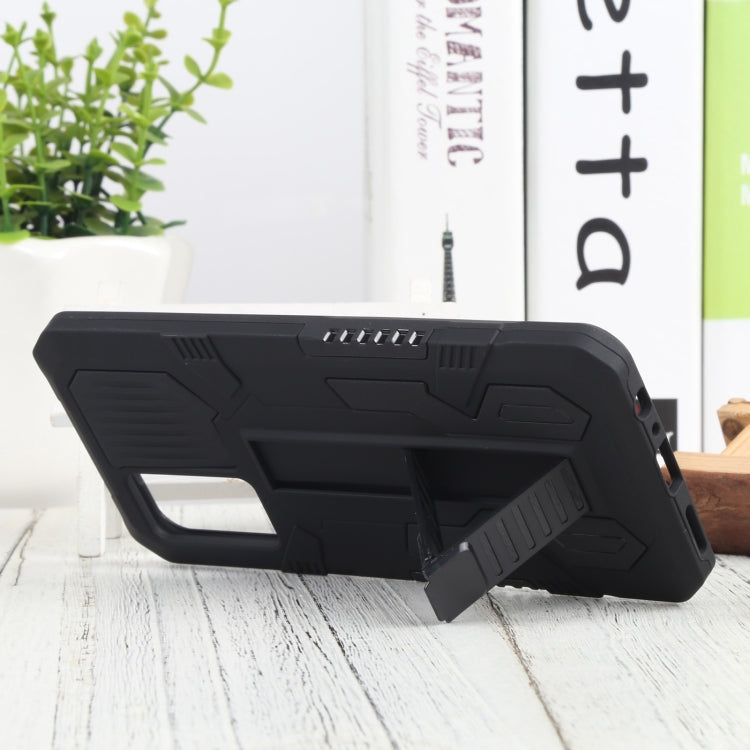 For vivo V21e Vanguard Lanyard Kickstand TPU + PC Phone Case