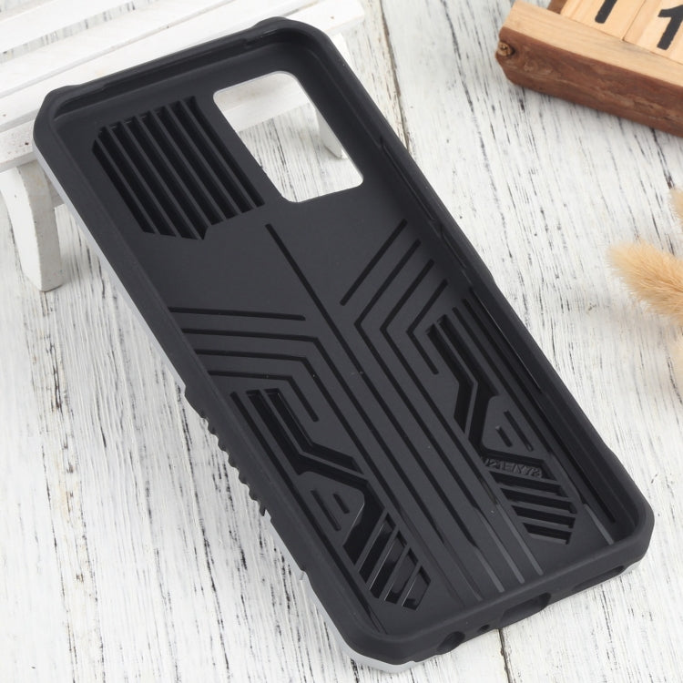 For vivo V21e Vanguard Lanyard Kickstand TPU + PC Phone Case