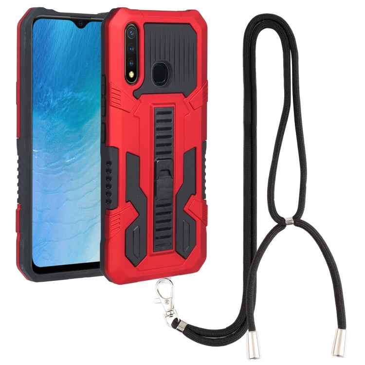 For vivo Y19 Vanguard Lanyard Kickstand TPU + PC Phone Case