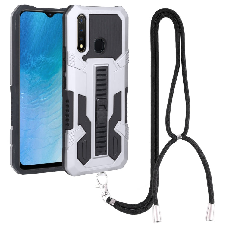 For vivo Y19 Vanguard Lanyard Kickstand TPU + PC Phone Case