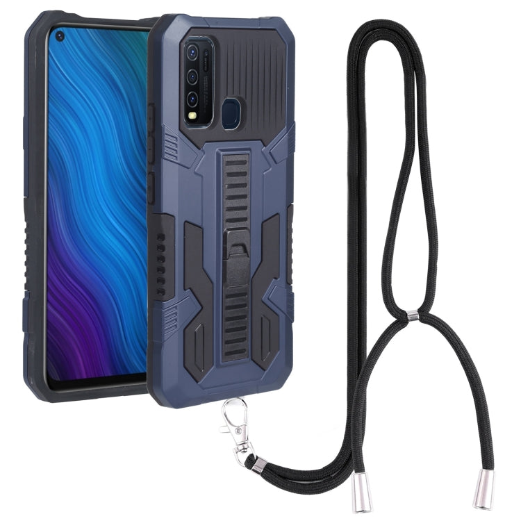 For vivo Y50 Vanguard Lanyard Kickstand TPU + PC Phone Case