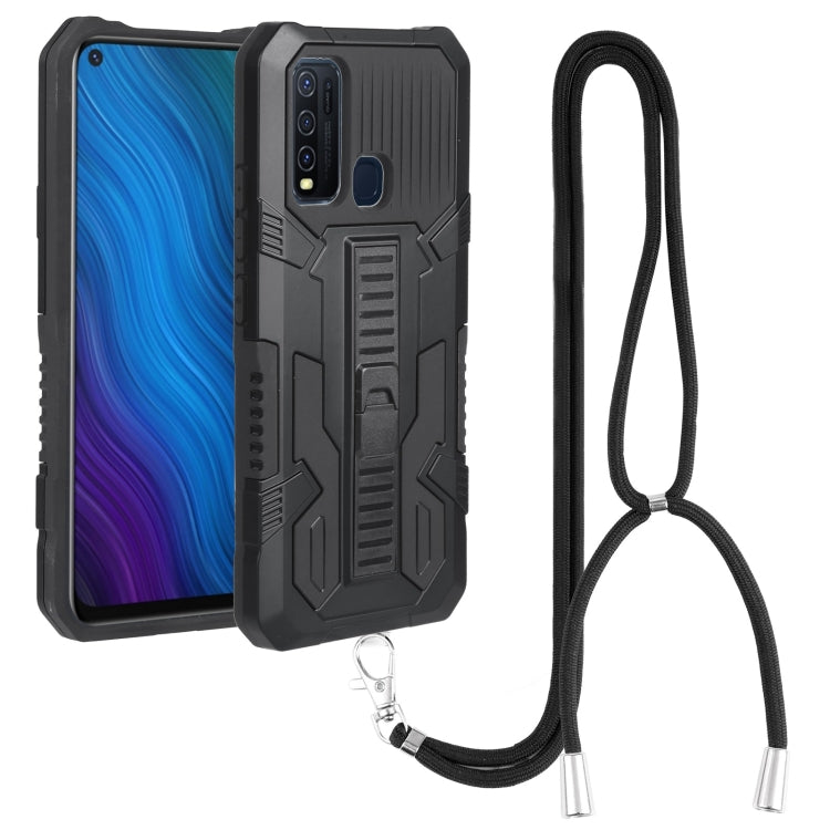 For vivo Y50 Vanguard Lanyard Kickstand TPU + PC Phone Case
