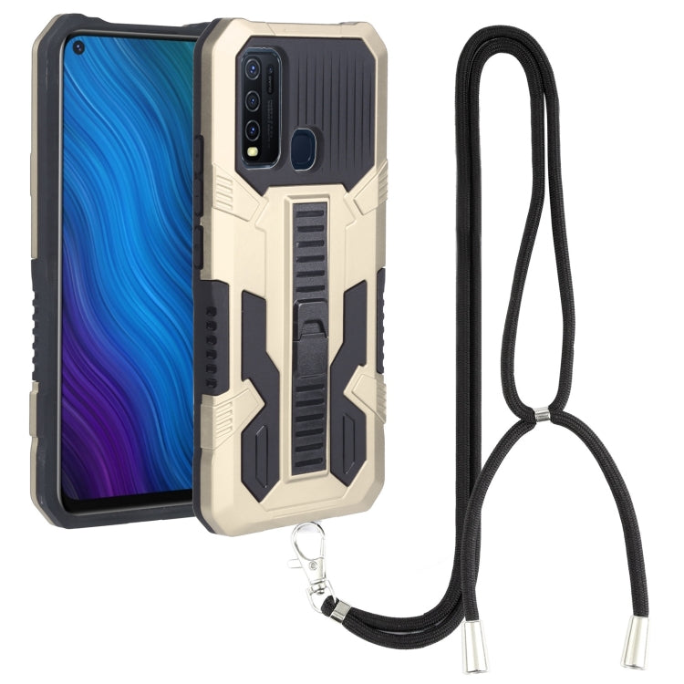 For vivo Y50 Vanguard Lanyard Kickstand TPU + PC Phone Case