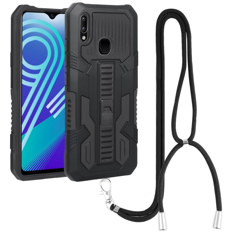 For vivo Y91 Vanguard Lanyard Kickstand TPU + PC Phone Case