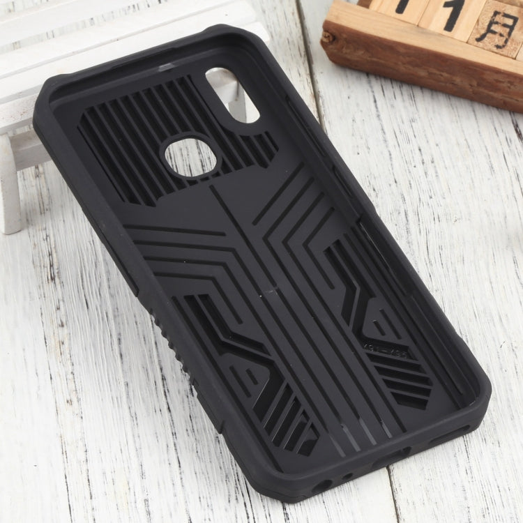 For vivo Y91 Vanguard Lanyard Kickstand TPU + PC Phone Case