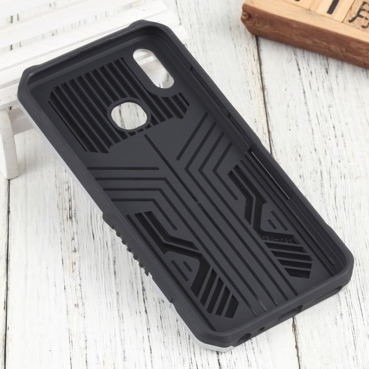 For vivo Y91 Vanguard Lanyard Kickstand TPU + PC Phone Case