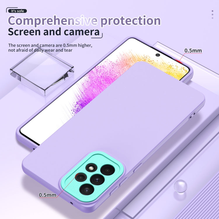 For Samsung Galaxy A73 5G Lens Protection Skin Feel TPU Phone Case