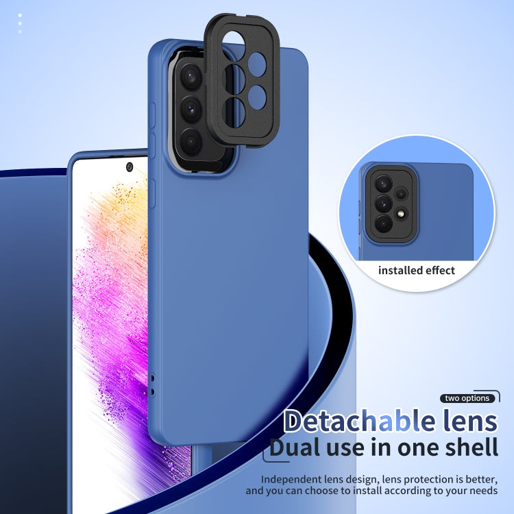 For Samsung Galaxy A73 5G Lens Protection Skin Feel TPU Phone Case