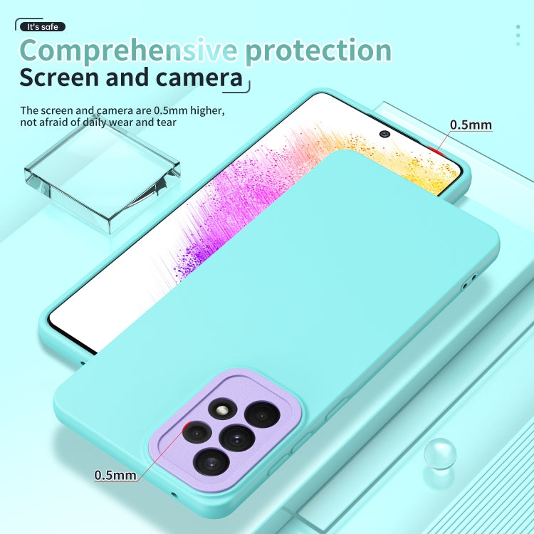 For Samsung Galaxy A73 5G Lens Protection Skin Feel TPU Phone Case
