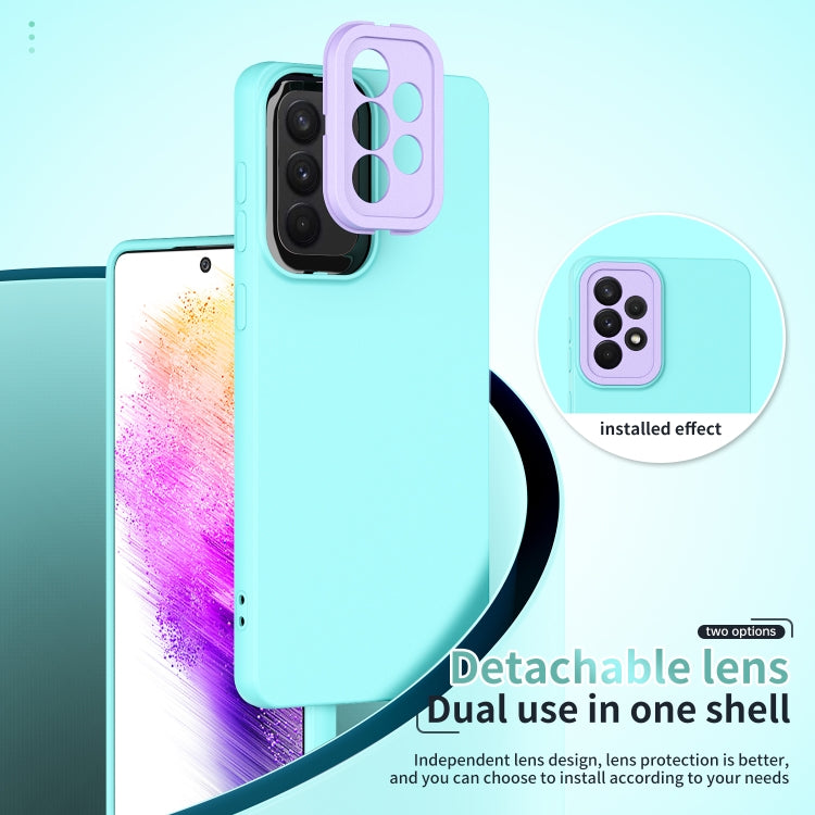 For Samsung Galaxy A73 5G Lens Protection Skin Feel TPU Phone Case