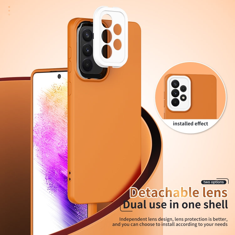 For Samsung Galaxy A73 5G Lens Protection Skin Feel TPU Phone Case