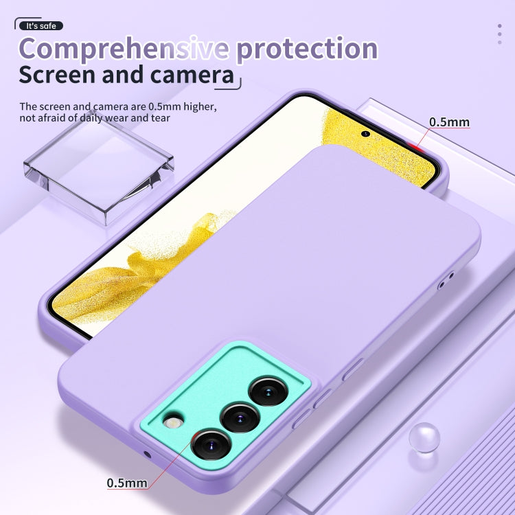 For Samsung Galaxy S22 5G Lens Protection Skin Feel TPU Phone Case