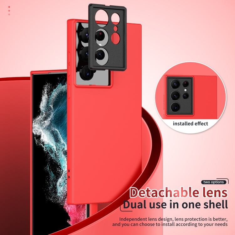 For Samsung Galaxy S22 Ultra 5G Lens Protection Skin Feel TPU Phone Case