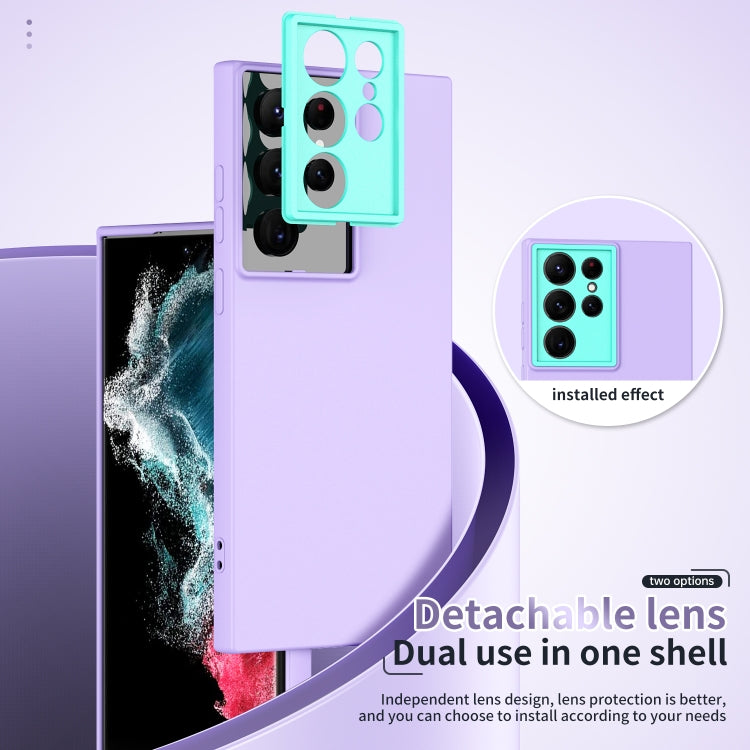 For Samsung Galaxy S22 Ultra 5G Lens Protection Skin Feel TPU Phone Case