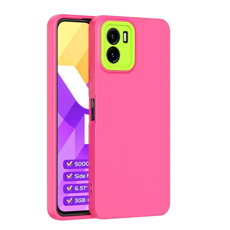 For vivo Y15s Lens Protection Skin Feel TPU Phone Case