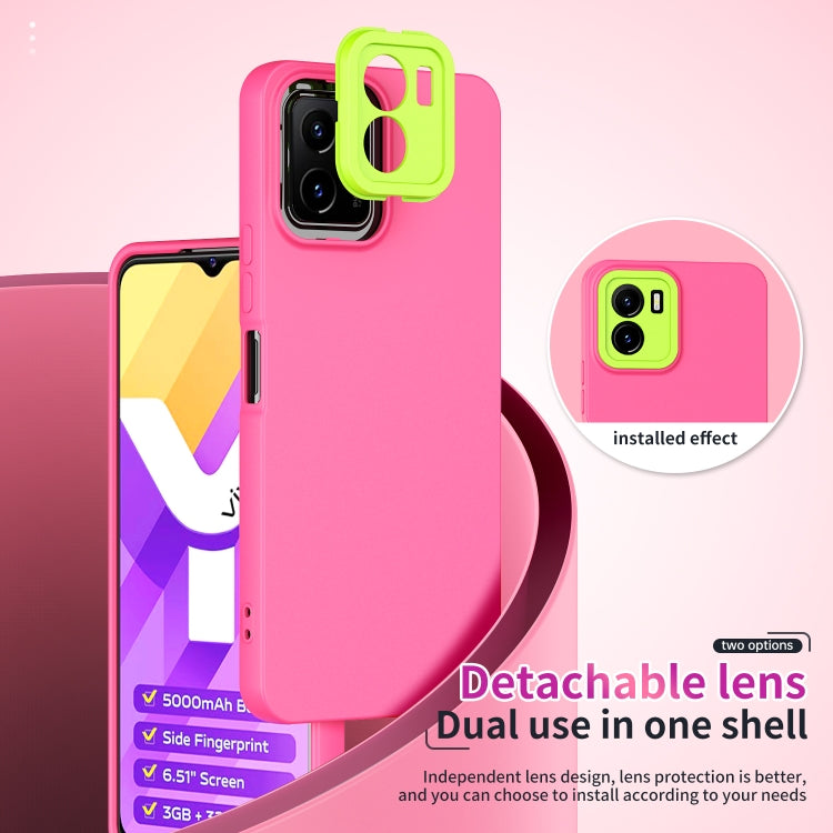 For vivo Y15s Lens Protection Skin Feel TPU Phone Case