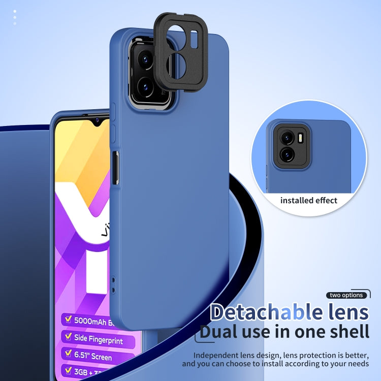 For vivo Y15s Lens Protection Skin Feel TPU Phone Case