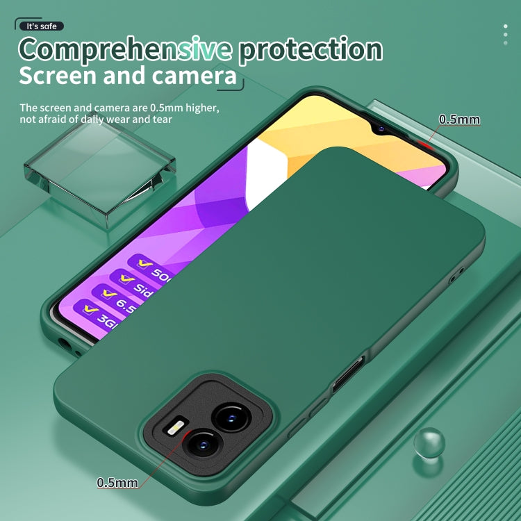 For vivo Y15s Lens Protection Skin Feel TPU Phone Case