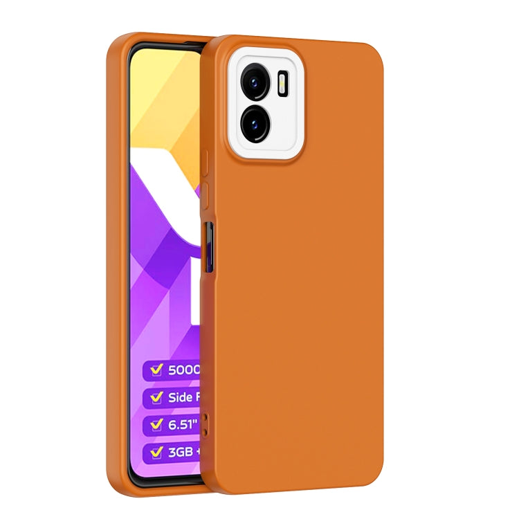 For vivo Y15s Lens Protection Skin Feel TPU Phone Case