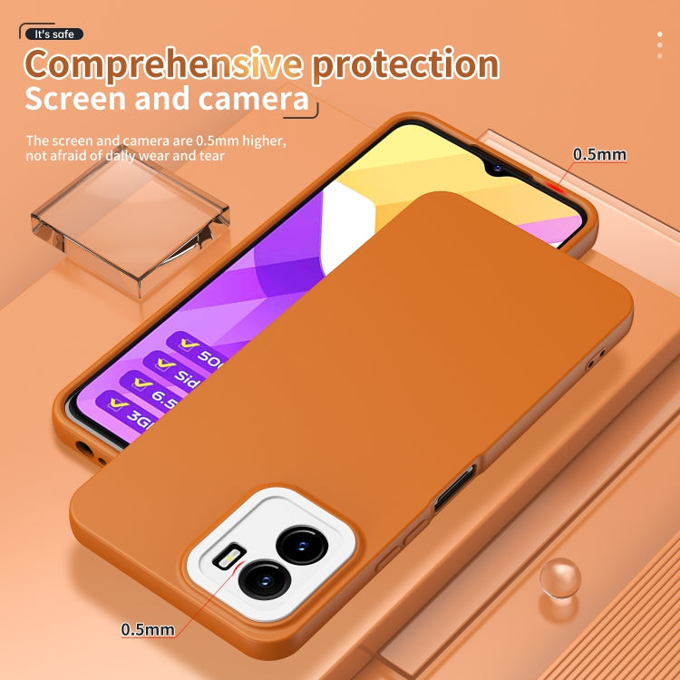 For vivo Y15s Lens Protection Skin Feel TPU Phone Case