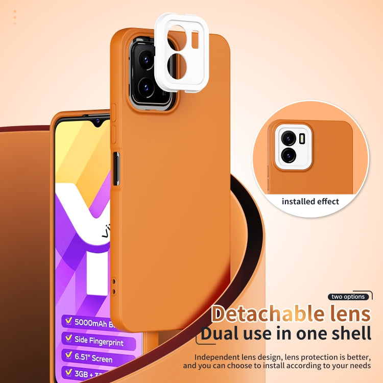 For vivo Y15s Lens Protection Skin Feel TPU Phone Case