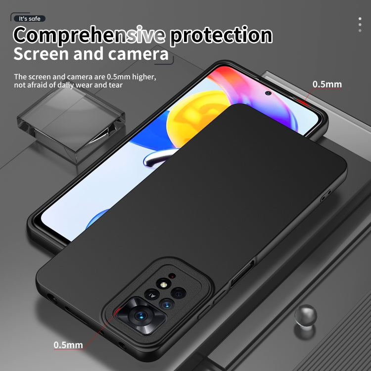 For Xiaomi Redmi Note 11 Global / Note 11S Lens Protection Skin Feel TPU Phone Case