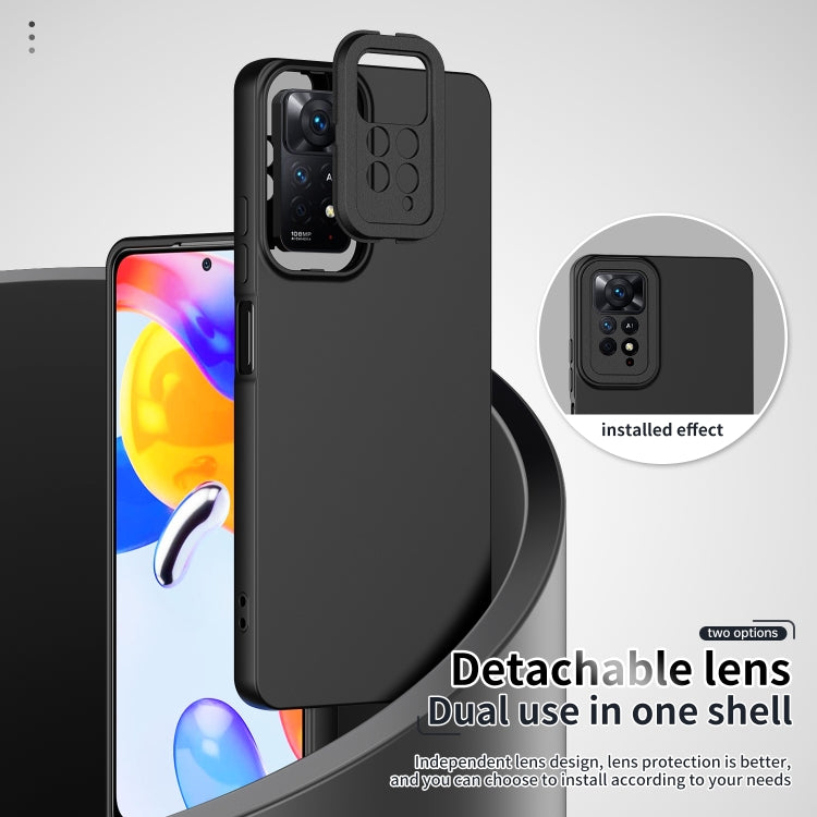 For Xiaomi Redmi Note 11 Global / Note 11S Lens Protection Skin Feel TPU Phone Case