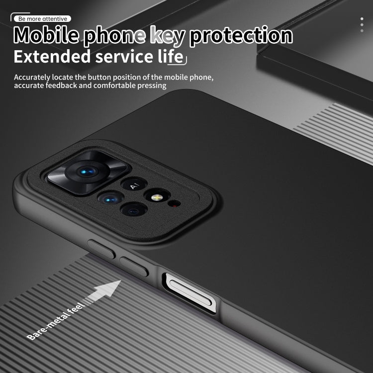 For Xiaomi Redmi Note 11 Global / Note 11S Lens Protection Skin Feel TPU Phone Case