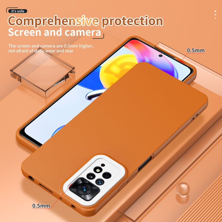 For Xiaomi Redmi Note 11 Global / Note 11S Lens Protection Skin Feel TPU Phone Case