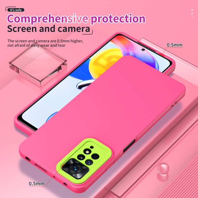 For Xiaomi Redmi Note 11 Pro 4G / 5G Lens Protection Skin Feel TPU Phone Case