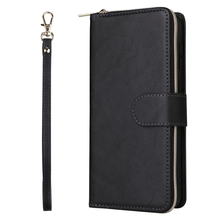 For Samsung Galaxy A23 9 Card Slots Zipper Wallet Bag Leather Phone Case