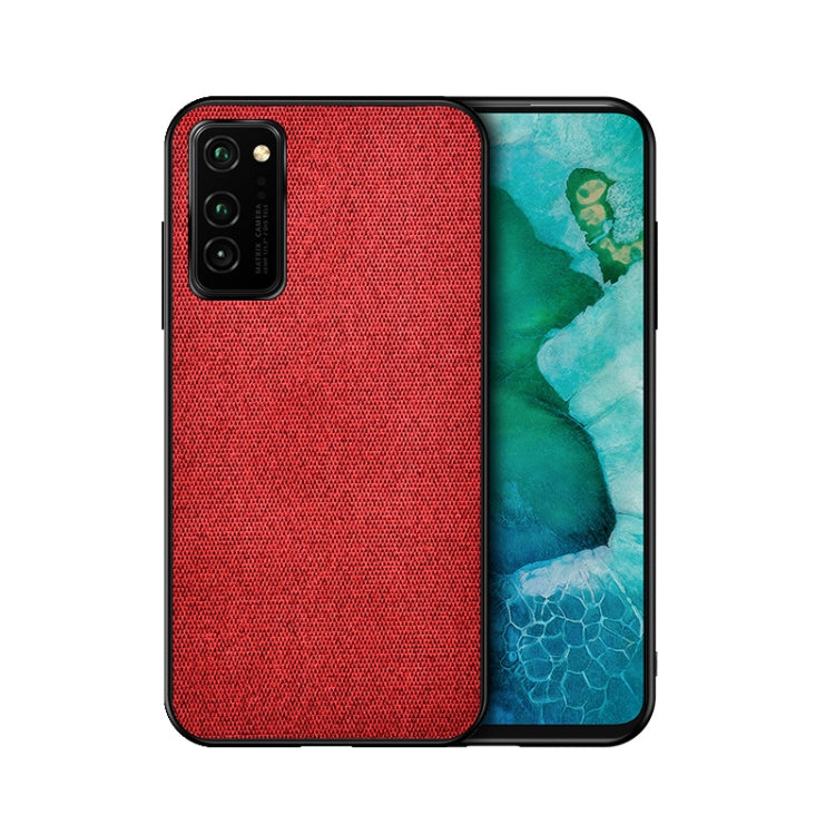 For Huawei Honor V30 Shockproof Cloth Texture PC + TPU Protective Case
