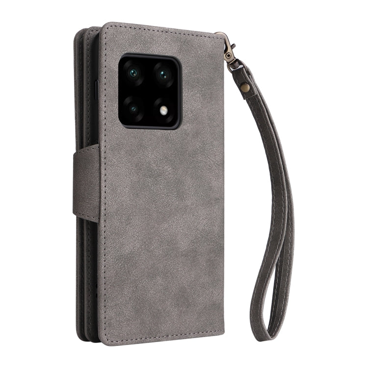 For OnePlus 10 Pro 5G Rivet Buckle 9 Cards Three Fold Leather Phone Case