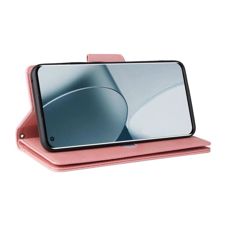 For OnePlus 10 Pro 5G Rivet Buckle 9 Cards Three Fold Leather Phone Case