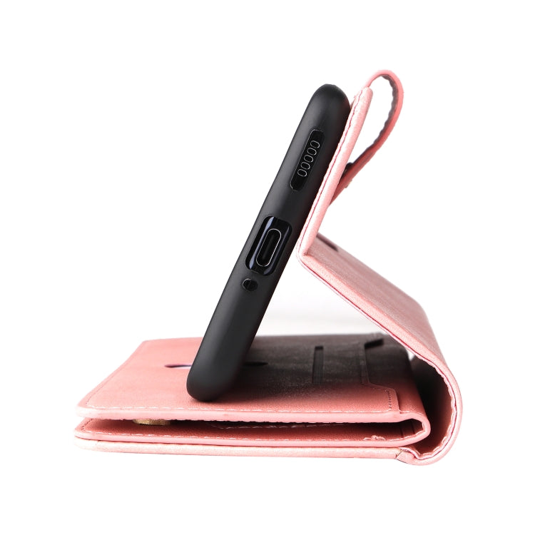 For OnePlus 10 Pro 5G Rivet Buckle 9 Cards Three Fold Leather Phone Case